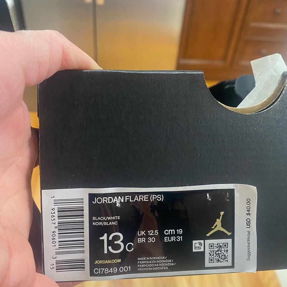 Jordan 1 Black Sandal SZ 13 - Picture 4 of 5